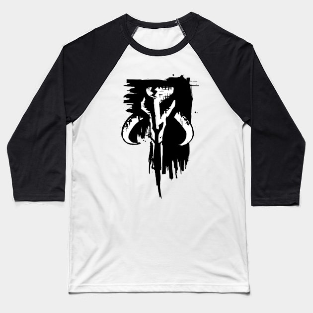 Mythosaur Baseball T-Shirt by zzmyxazz